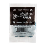 Packaged guitar picks with Jim Dunlop branding on a white background