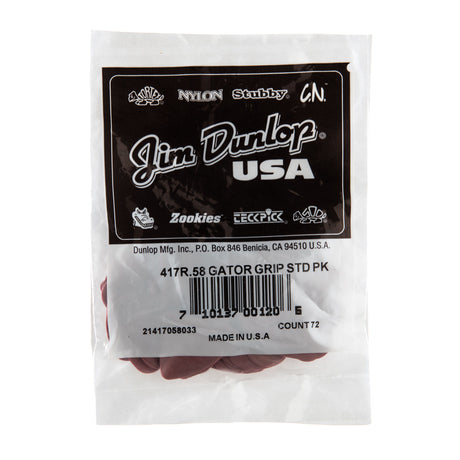 Packaged guitar picks with Jim Dunlop branding on a white background
