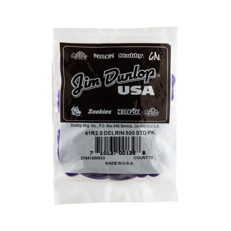 A plastic bag filled with guitar picks on a white background