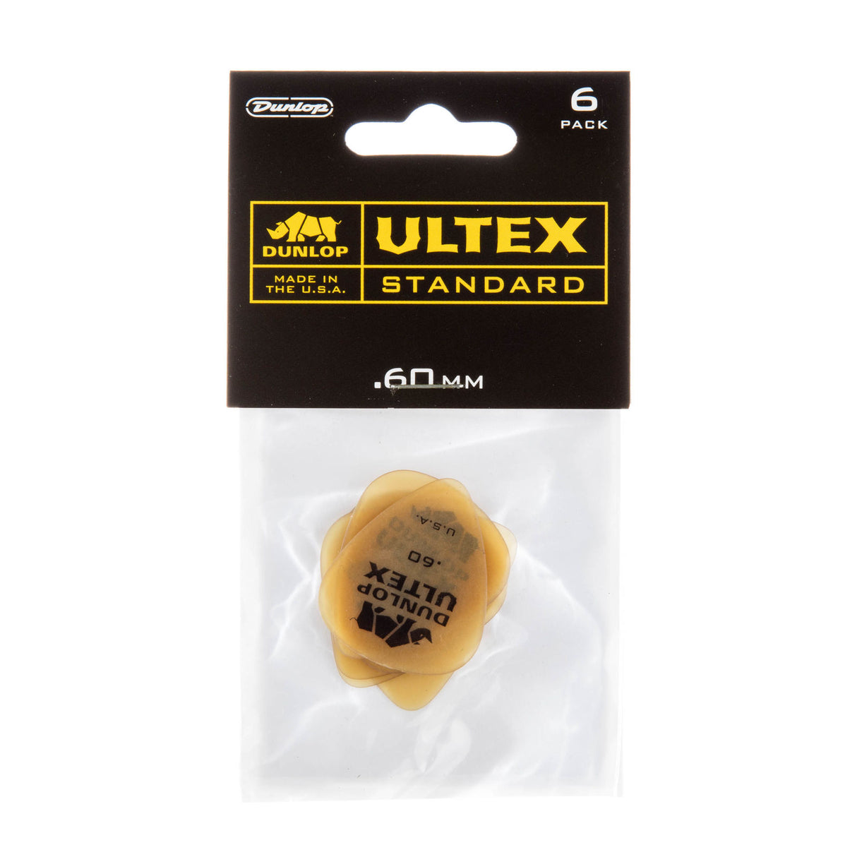 Dunlop Ultex Standard guitar pick packaging with a picks visible