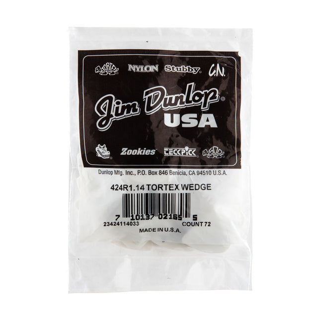 Packaged guitar picks with Jim Dunlop branding on a white background