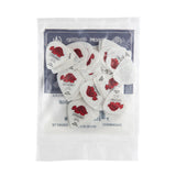 Pack of Dunlop guitar picks with red logo on a white background