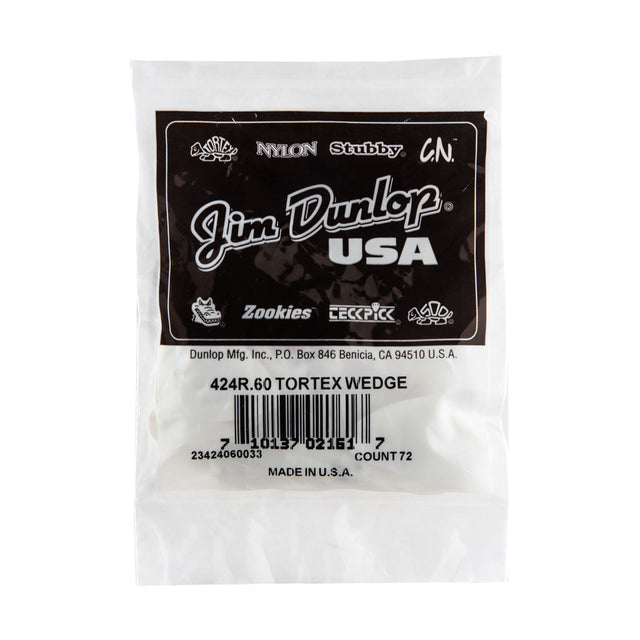 Packaged guitar picks with Jim Dunlop branding on a white background