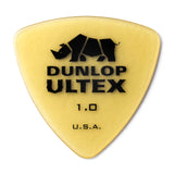 Dunlop Ultex guitar pick with rhino logo on a white background