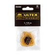 Pack of Dunlop Ultex Triangle guitar picks with packaging on a white background