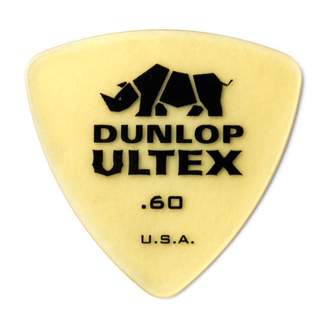 Dunlop Ultex guitar pick with rhino logo on a white background