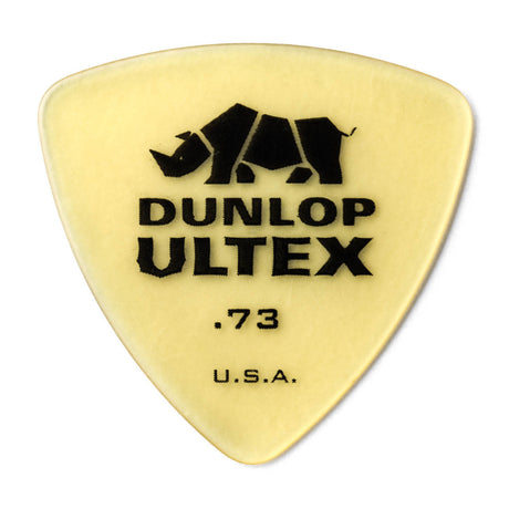 Dunlop Ultex guitar pick with rhino logo on a white background