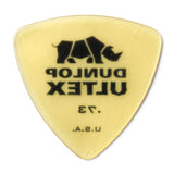 Guitar pick with Dunlop Ultex branding on a white background