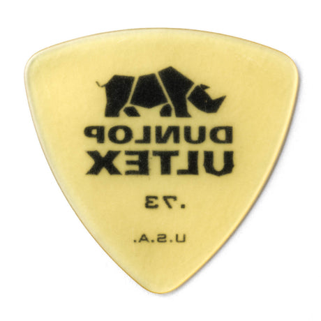 Guitar pick with Dunlop Ultex branding on a white background