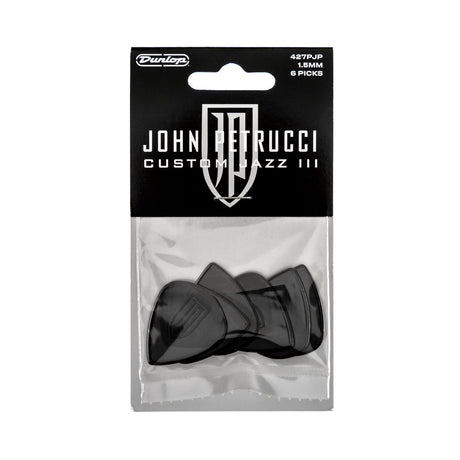 Pack of John Petrucci Custom Jazz III guitar picks with Dunlop branding.