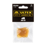 Pack of Dunlop Ultex Jazz III XL guitar picks with packaging on a white background