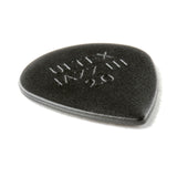 A black guitar pick with Ultex Jazz III 2.0 branding on a white background