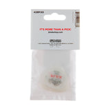 A pack of Dunlop branding guitar picks on a white background