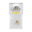 Pack of Jim Dunlop Tortex Flex guitar picks with brand logo on a white background
