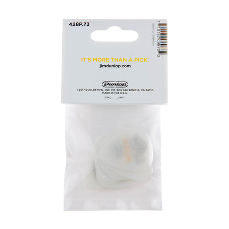 Packaged Dunlop guitar picks with clear plastic cover on a white background