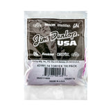 Packaged guitar picks with Jim Dunlop branding on a white background