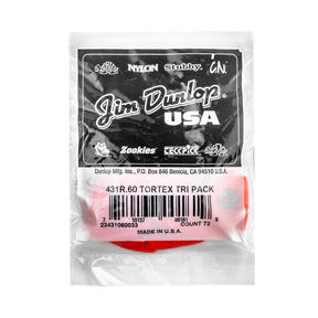 Packaged guitar picks with Jim Dunlop branding on a white background
