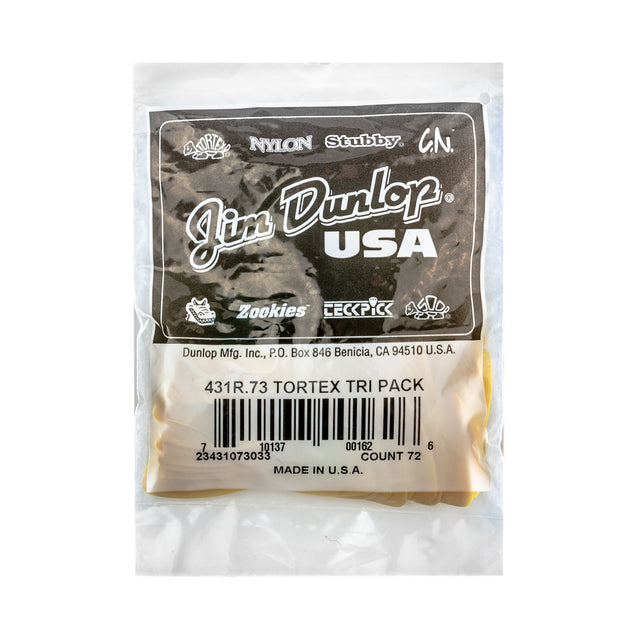 Packaged guitar picks with Jim Dunlop branding on a white background