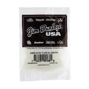 Packaged guitar picks with Jim Dunlop branding on a white background
