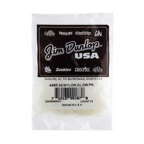 Packaged guitar picks with Jim Dunlop branding on a white background