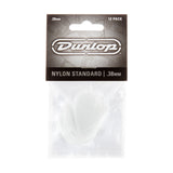 Dunlop nylon standard guitar pick packaging on a white background