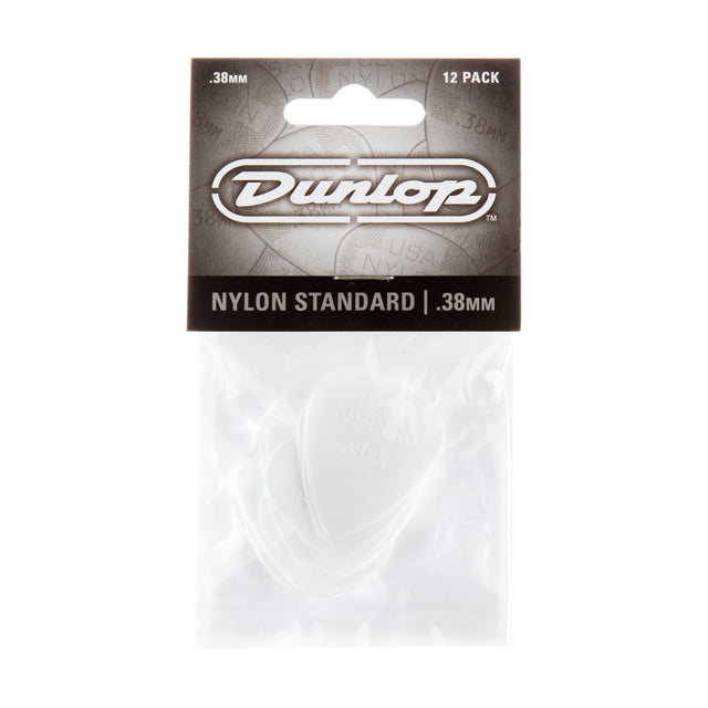 Dunlop nylon standard guitar pick packaging on a white background