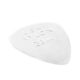 White guitar pick with 'D'Addario' branding on a white background