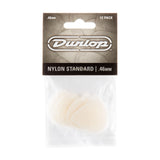 Dunlop guitar pick packaging with picks inside on a white background