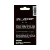 Kirk Hammett Custom Jazz III Pick packaging with text and Dunlop branding.