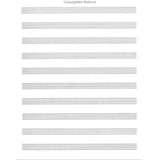 Music sheet with staves and clefs on a white background