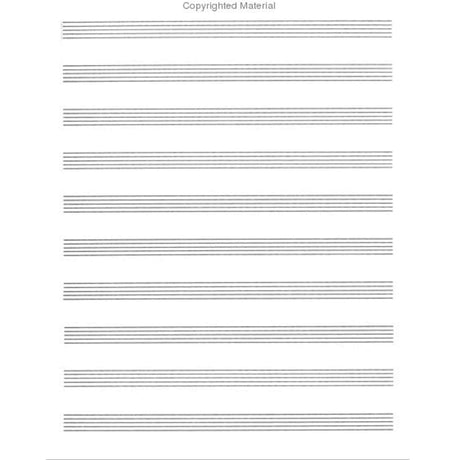 Music sheet with staves and clefs on a white background