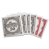 Individually packaged acoustic guitar strings with Ernie Ball Earthwood branding on a transparent background