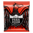 Ernie Ball Paradigm guitar string package with an eagle design on a red background