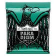 A package of Ernie Ball Paradigm guitar strings with eagle artwork on a green background
