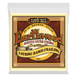 A package of Ernie Ball Earthwood banjo strings on a transparent background