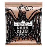Ernie Ball Paradigm guitar string package with an eagle illustration on a black background