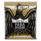 Ernie Ball Paradigm guitar string package with an eagle illustration on a black background