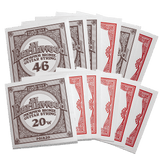 Earthwood phosphor bronze guitar string packages on a white background