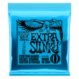 Ernie Ball Extra Slinky guitar strings packaging with an eagle logo on a white background