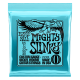 Ernie Ball Mighty Slinky guitar strings packaging with an eagle illustration on a white background