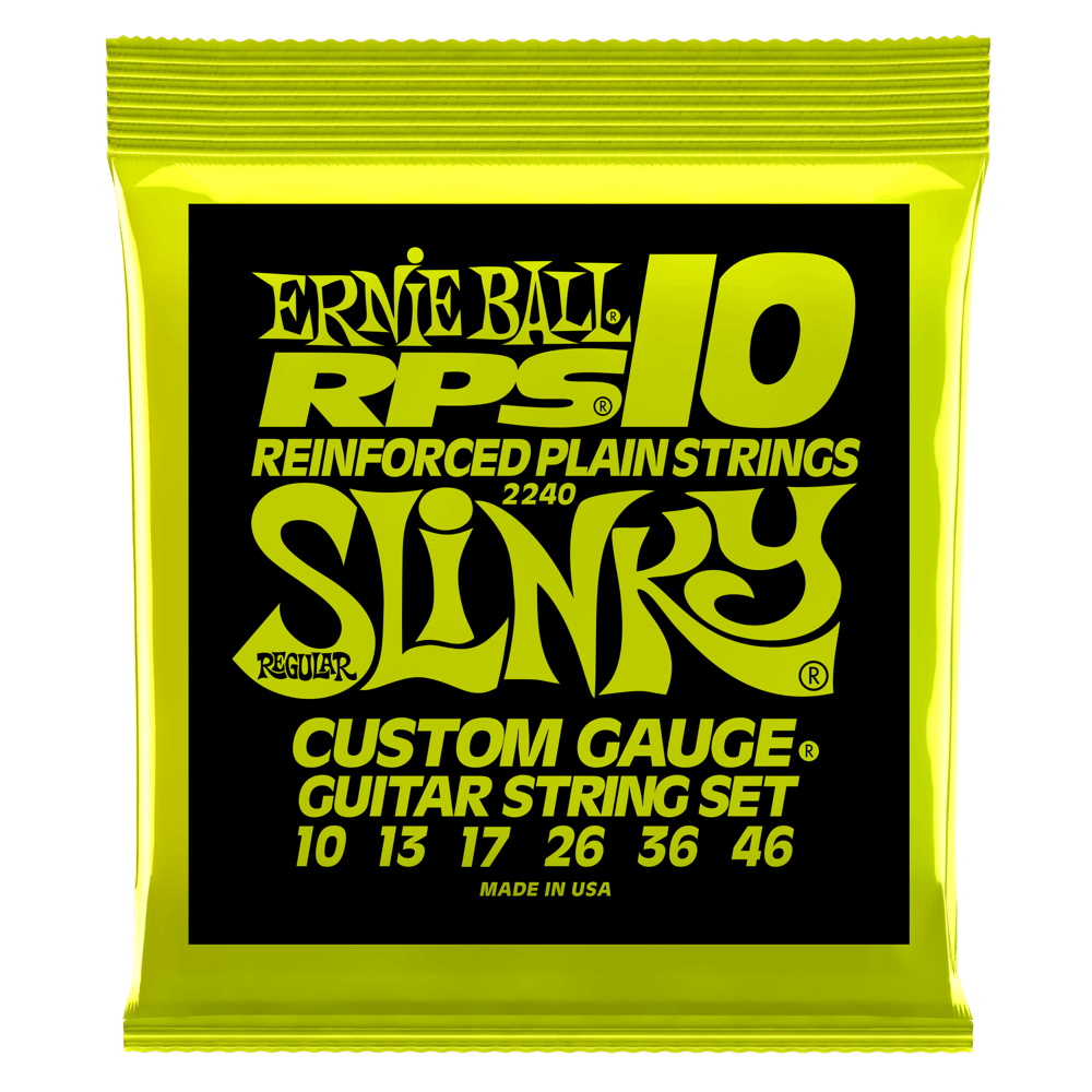 Ernie Ball RPS guitar string set packaging with green and black design