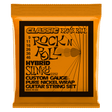 Ernie Ball guitar string set packaging with orange and black design
