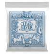 Ernie Ball clear and silver nylon strings packaging on a white background