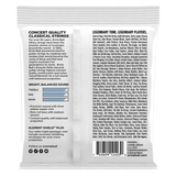 Ernie Ball guitar string packaging with product details and branding.