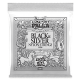 Ernesto Palla Black & Silver Nylon Strings packaging on a white background