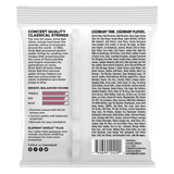 Package of Ernie Ball classical guitar strings with product details on a white background