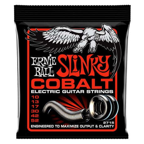 Ernie Ball Slinky Cobalt electric guitar strings packaging with eagle design