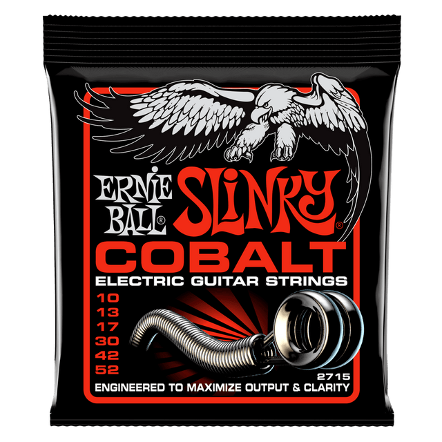 Ernie Ball Slinky Cobalt electric guitar strings packaging with eagle design