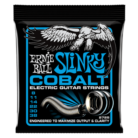 Ernie Ball Slinky Cobalt electric guitar strings packaging with eagle design