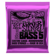 Ernie Ball Power Slinky Bass 5 packaging with an eagle illustration on a purple background